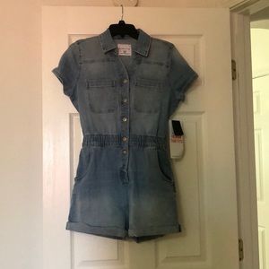 Denim romper